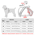 Harnais de chien rembourré en maillage rouge réfléchissant